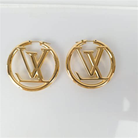 louis vuitton monogram hoop earrings|Products by Louis Vuitton: Louise Hoop GM Earrings.